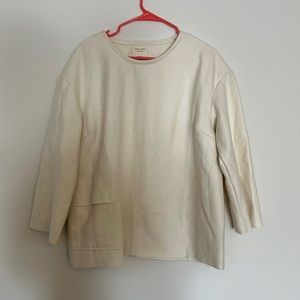 Sunja Link Felted Wool Ivory Tunic L